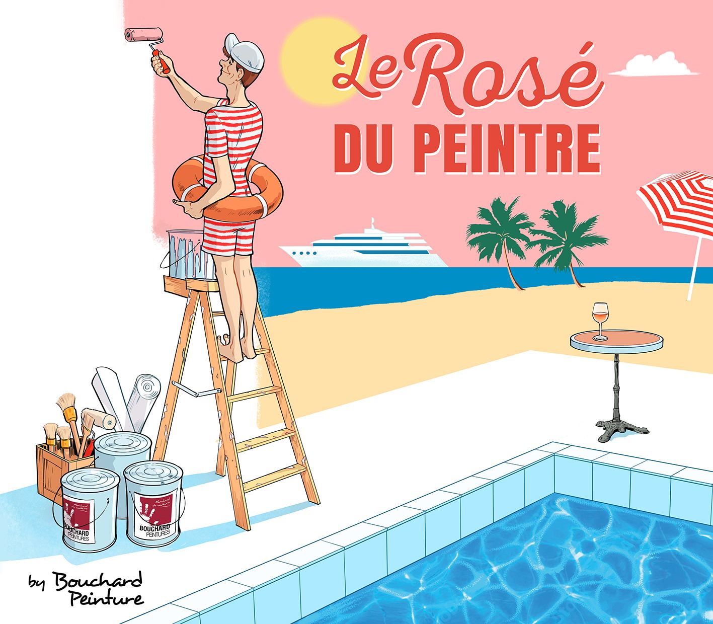 étiquette Le Rosé du Peintre