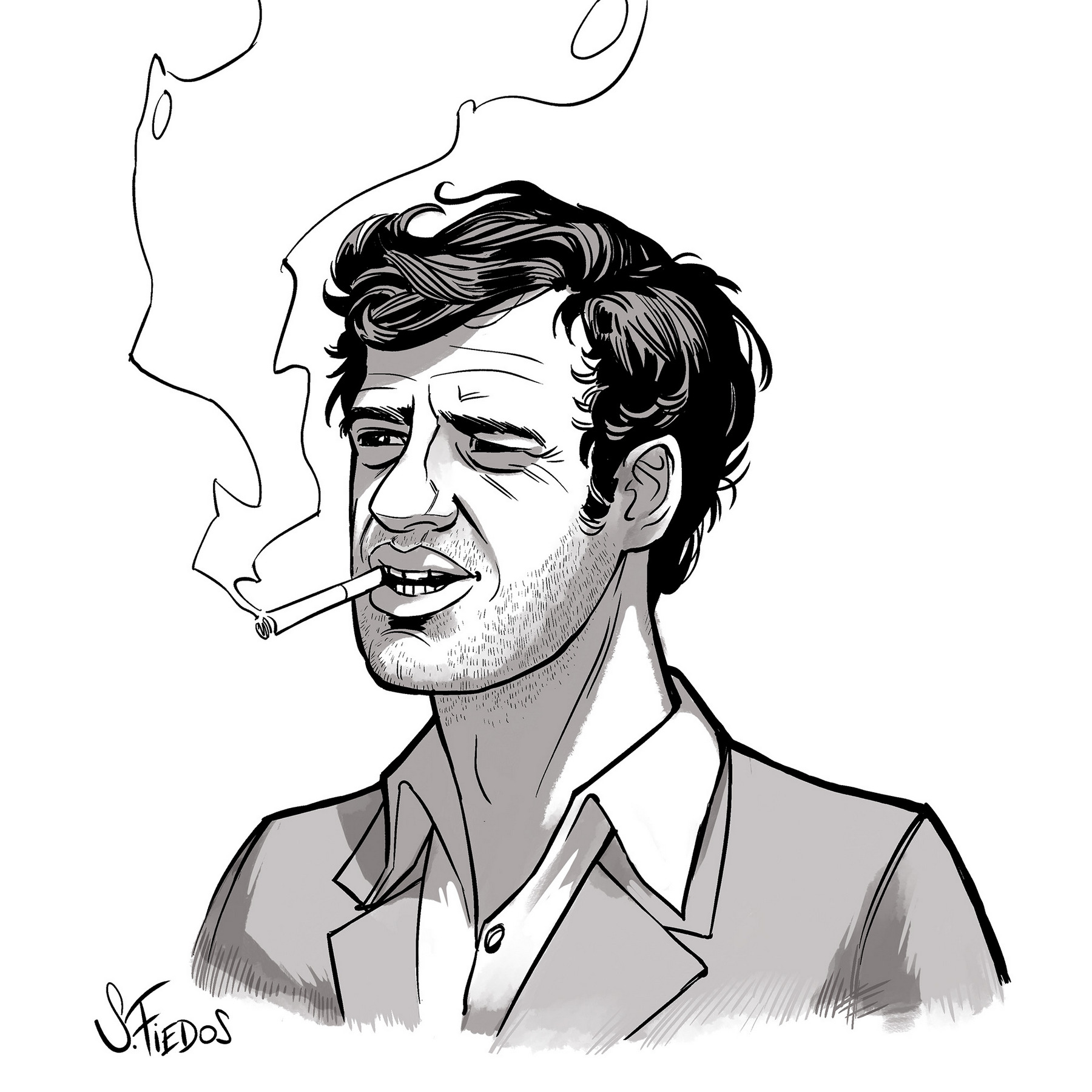 Jean-Paul Belmondo portrait