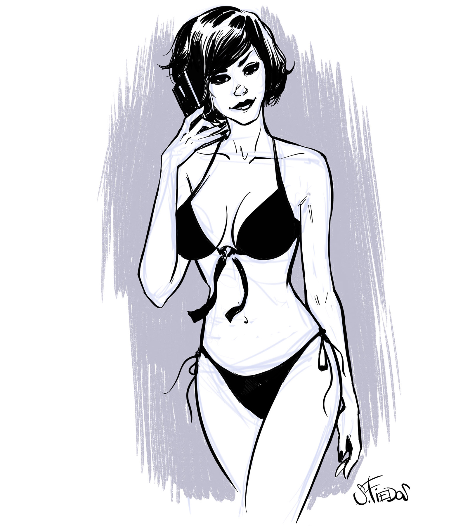 cellphone pinup