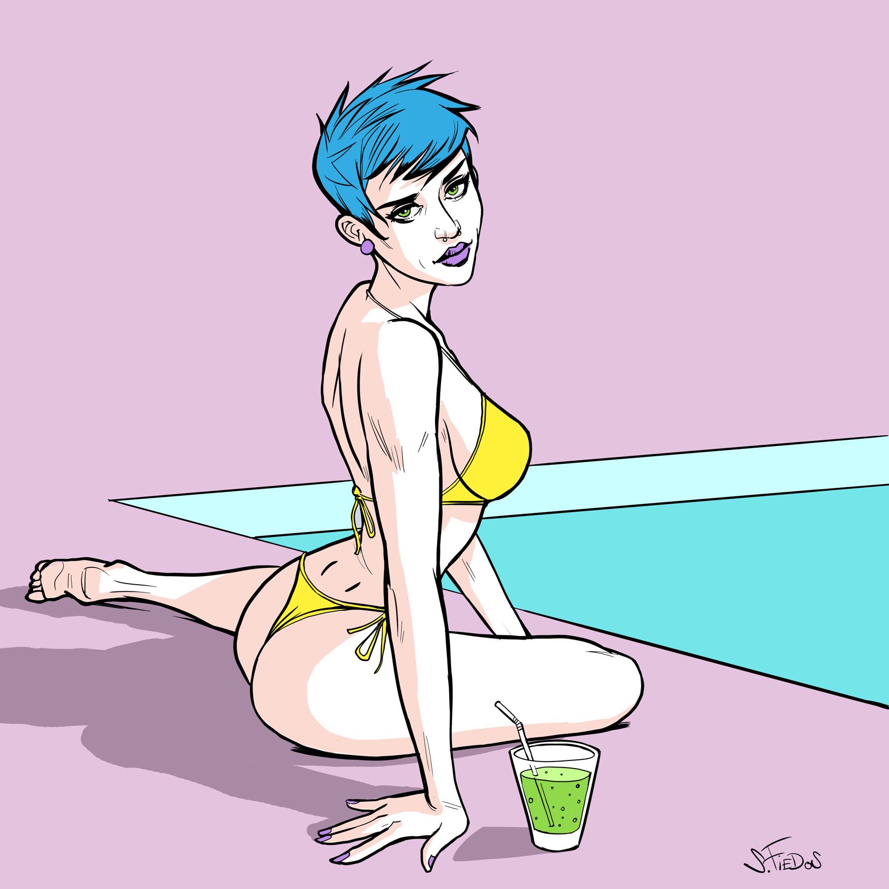 Poolside pinup 2