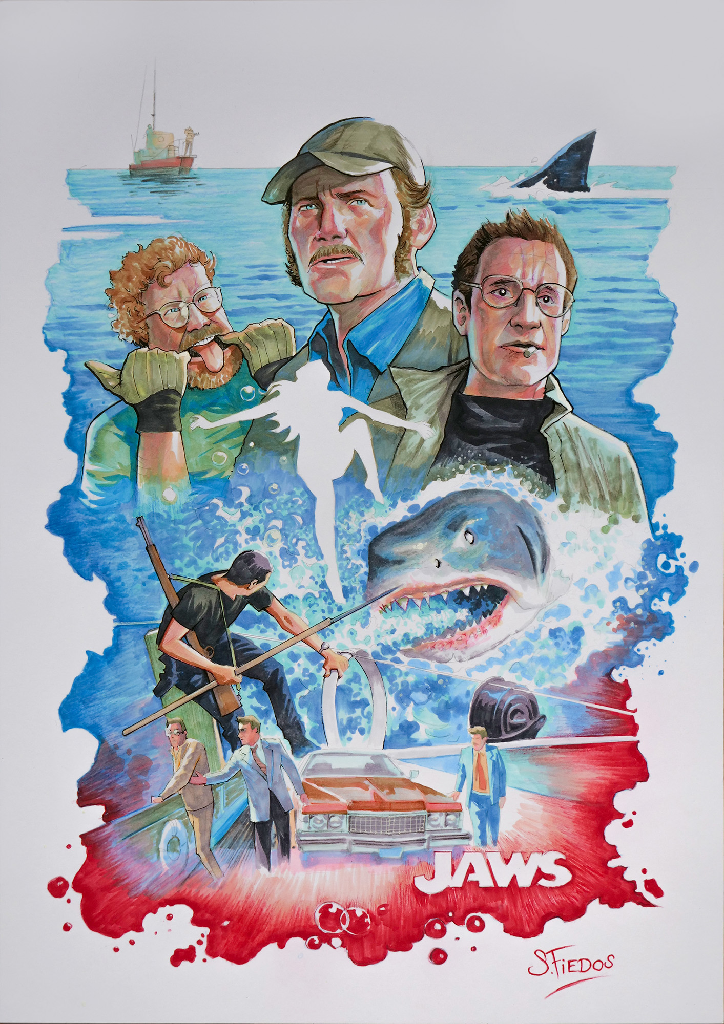 Jaws tribute by Serge Fiedos