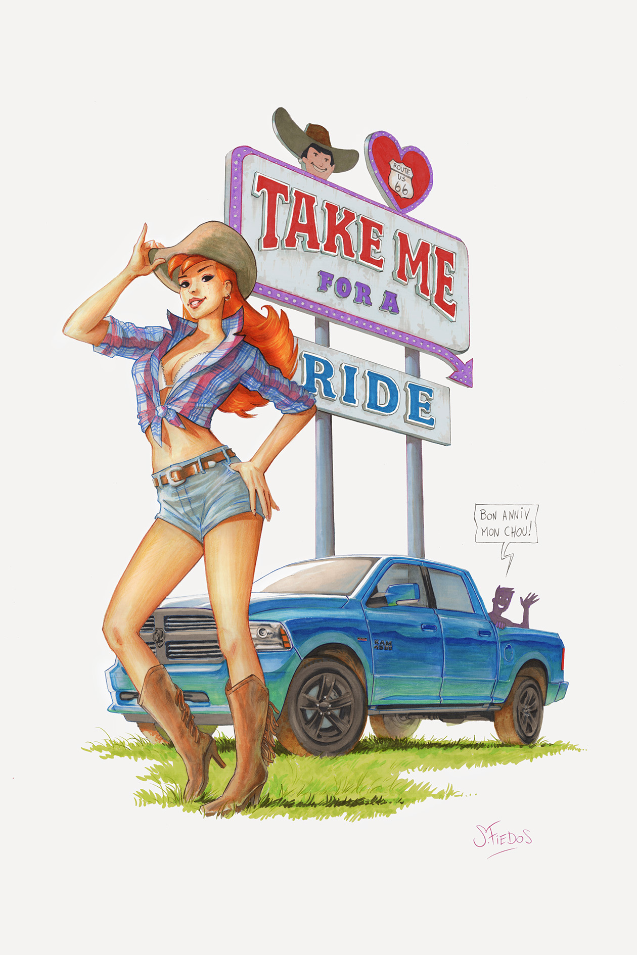 The Cowgirl and the Dodge Ram