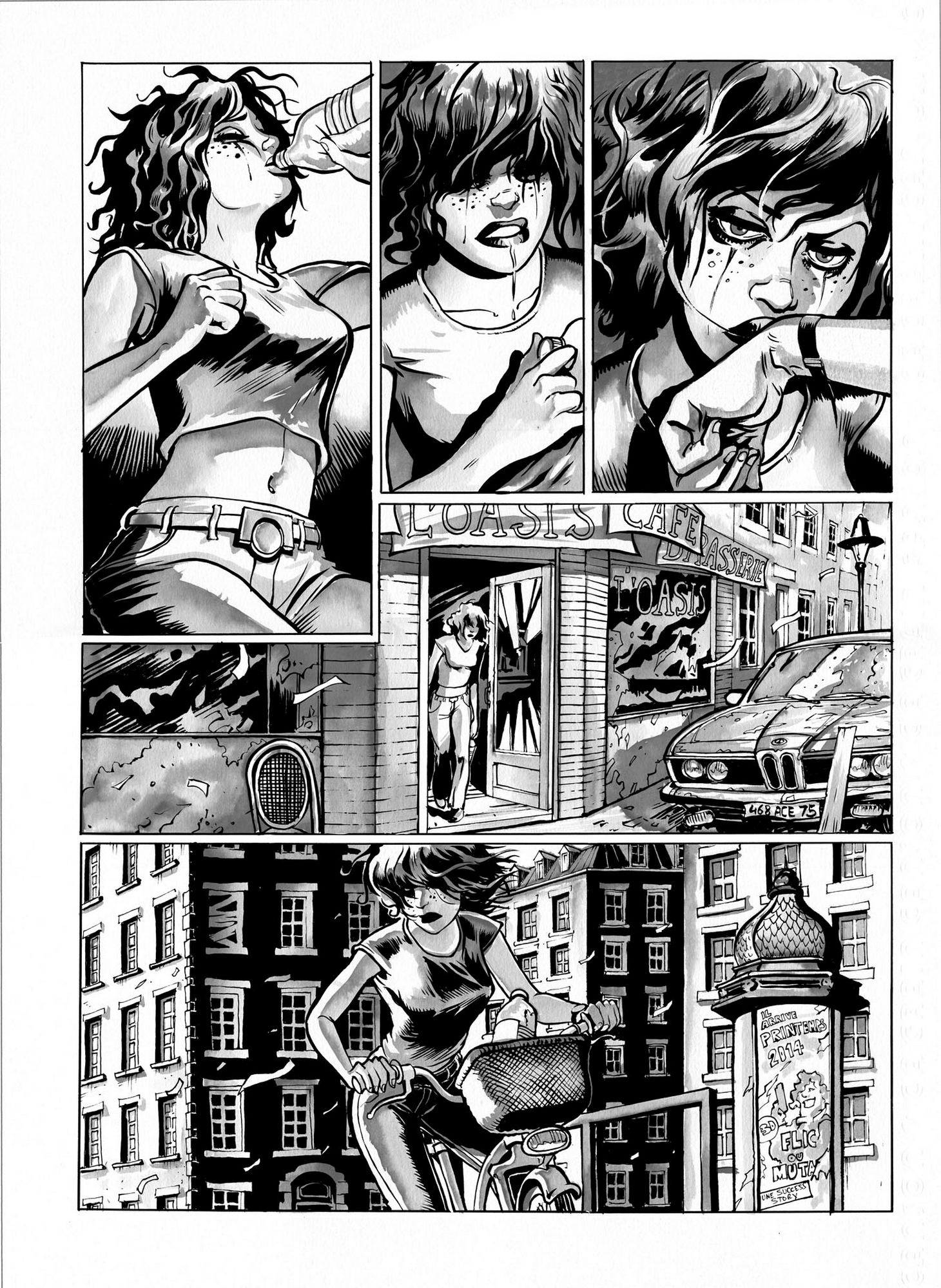 Planche 3 en noir et blanc