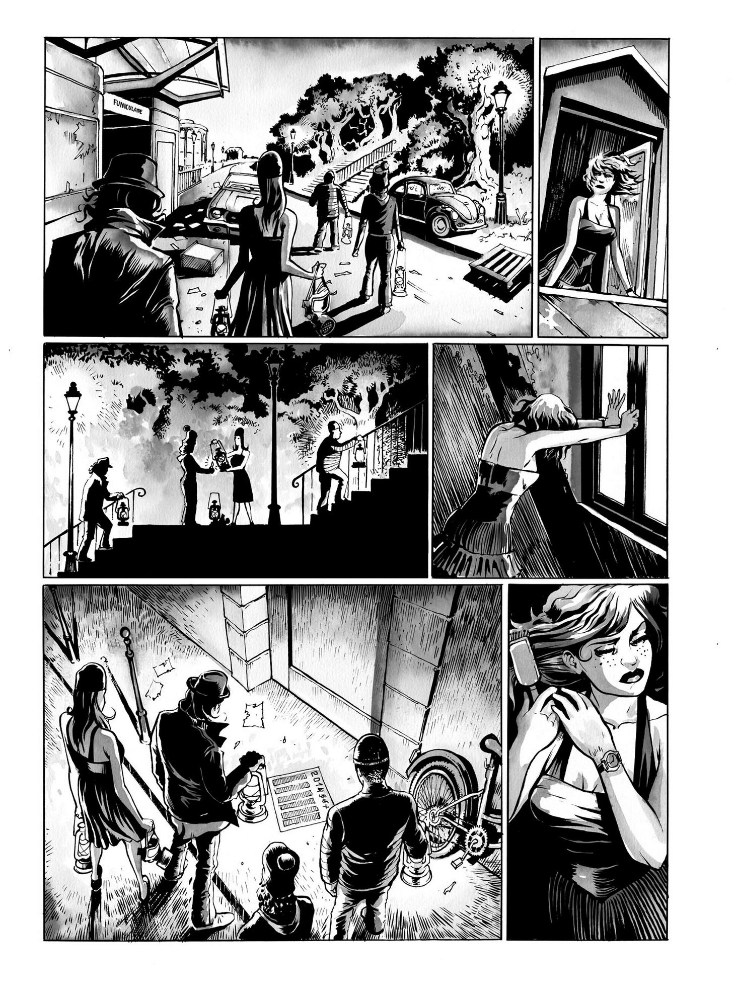 Planche 10 en noir et blanc