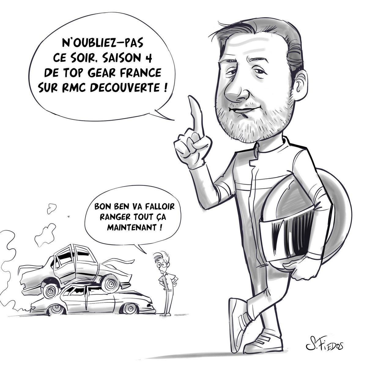 caricature de Philippe Lellouche