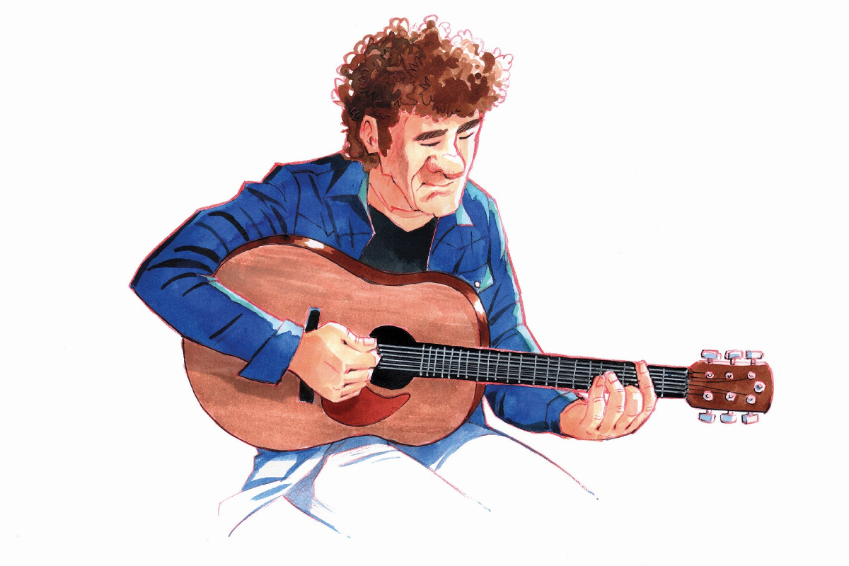 interview de Robert Charlebois par Antoine de Caunes illustrations Serge Fiedos