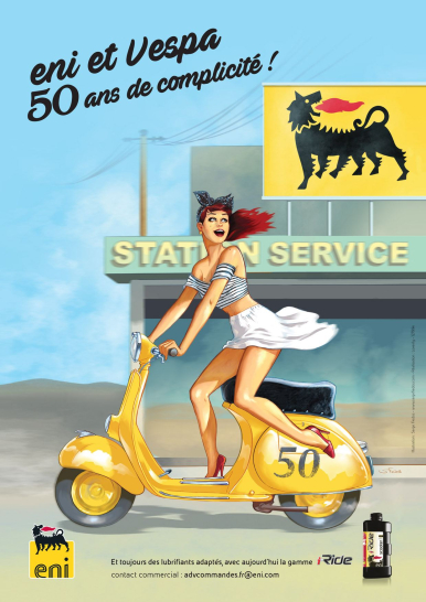 Poster Eni pinup scooter 2016