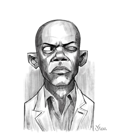 Samuel Jackson digital portrait