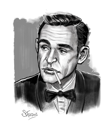 Sean Connery digital portrait