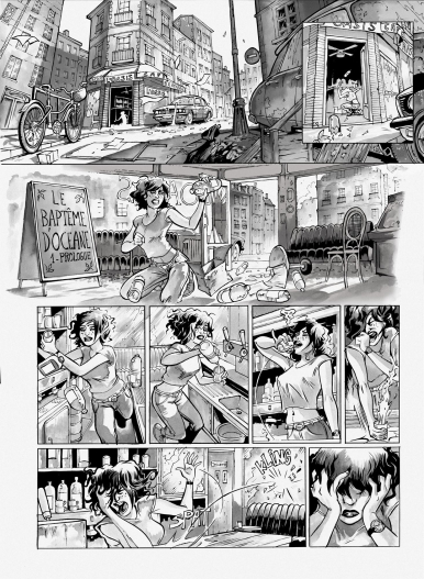 Planche 1 en noir et blanc