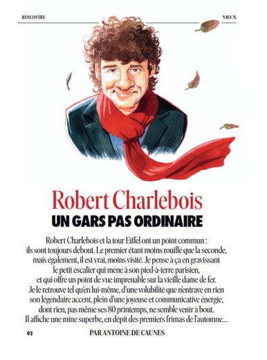 interview de Robert Charlebois par Antoine de Caunes illustrations Serge Fiedos