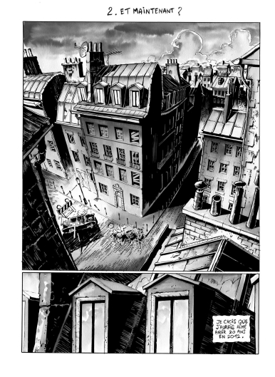 Planche 5 en noir et blanc