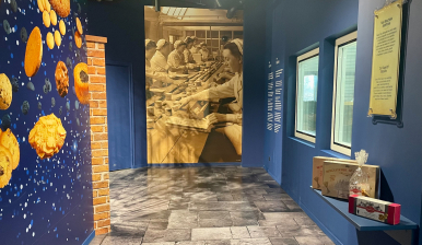 Le couloir de visite