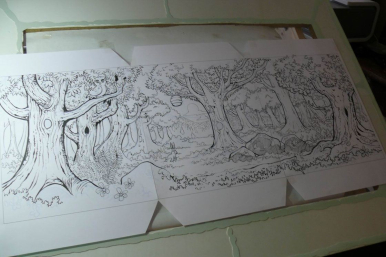 l'encrage sur papier