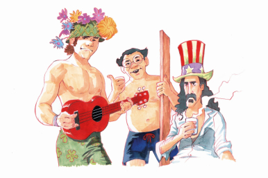 interview de Robert Charlebois par Antoine de Caunes illustrations Serge Fiedos